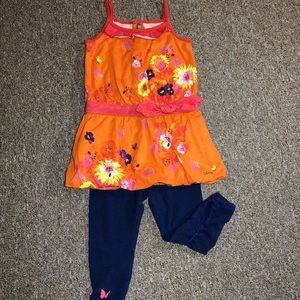 Catimini Dress with leggings 2T